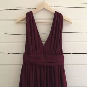 Maroon Bridesmaid Dress